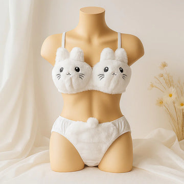 Bunny Anime Plush Lingerie Set